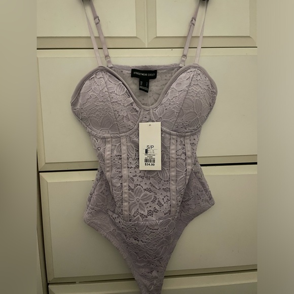 Lace Bodysuit purple - Picture 2 of 5